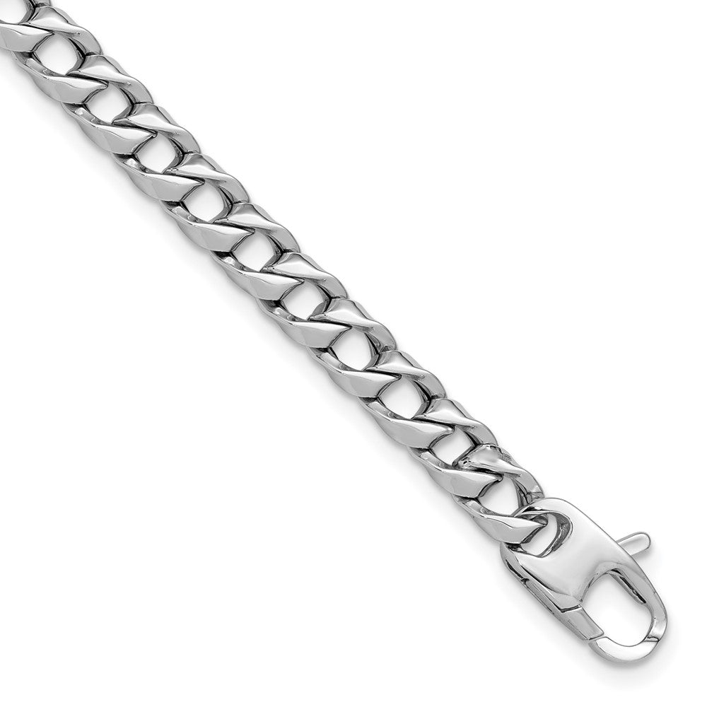 14K White Gold Polished Fancy Link Bracelet
