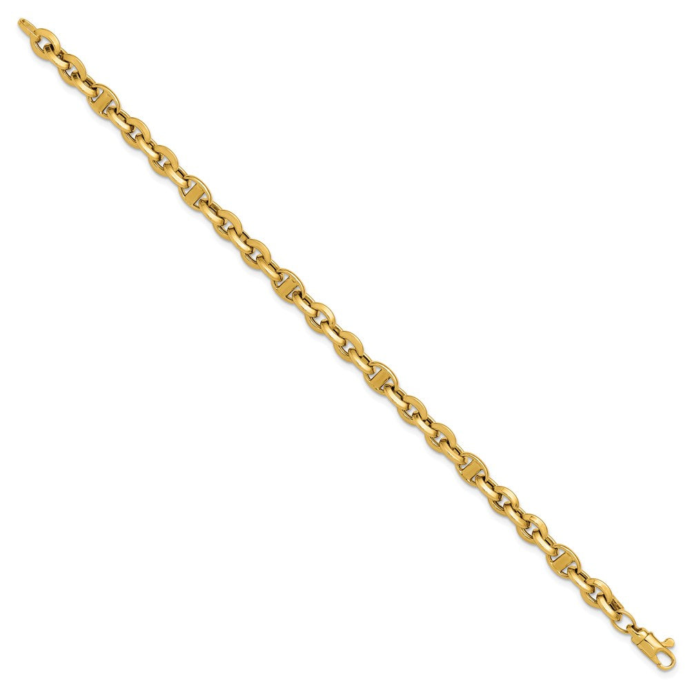 14K Polished Fancy Link Bracelet