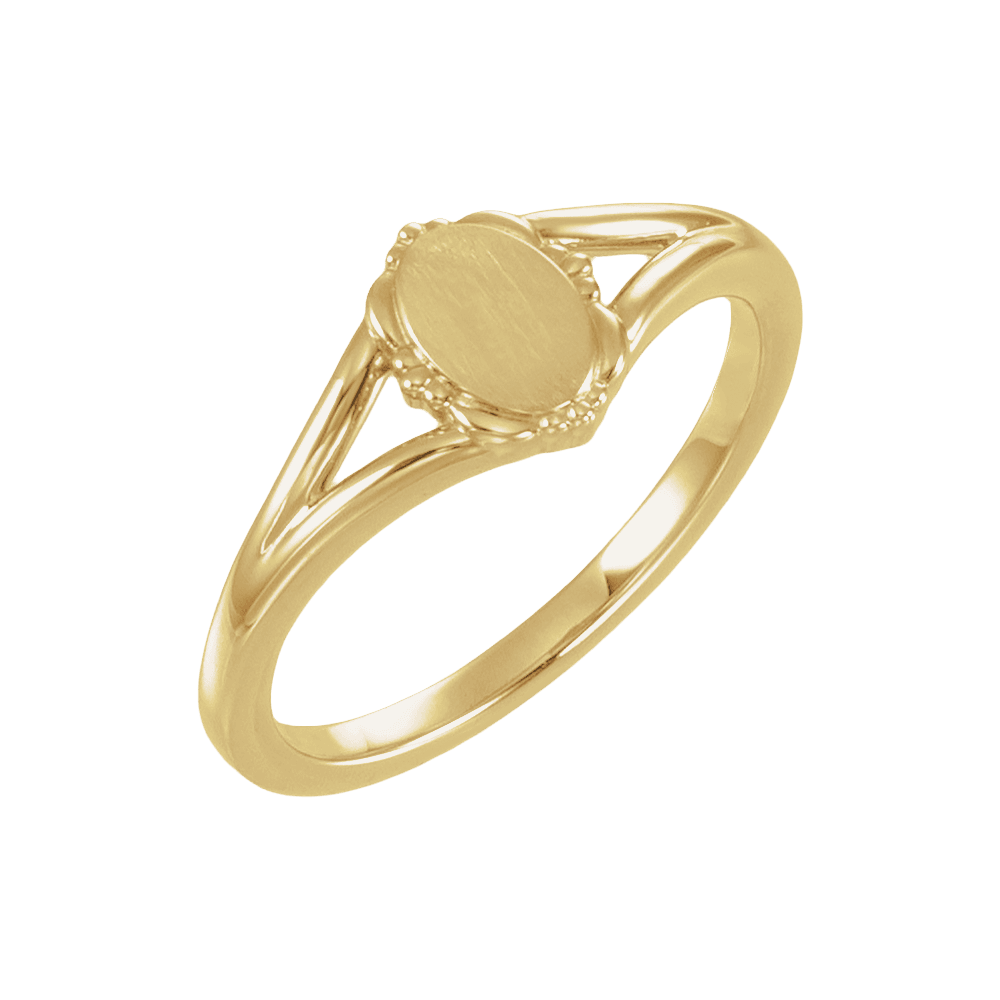 Héritage Vintage Engravable Signet Ring