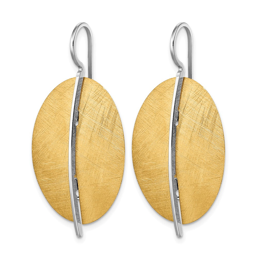 SS RH-plt Radiant Essence Rhod-pl Gold-tone Dangle Earrings