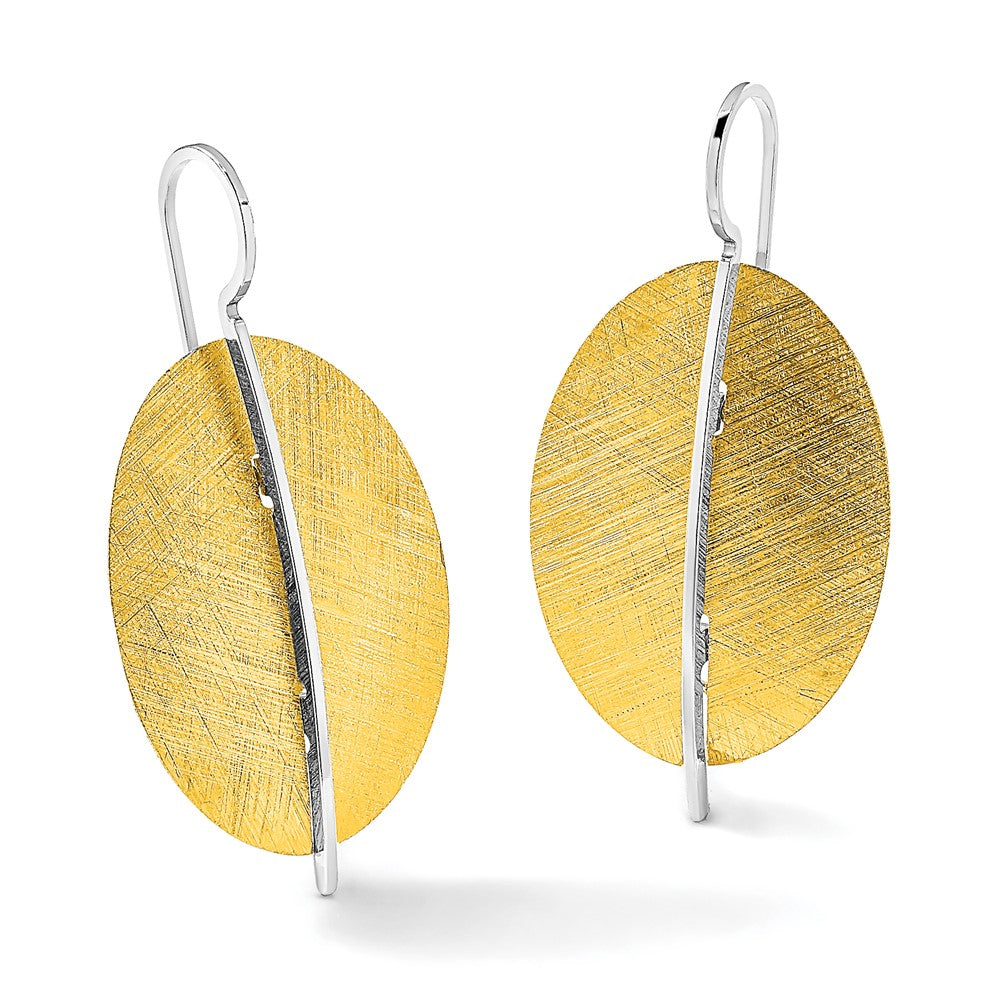 SS RH-plt Radiant Essence Rhod-pl Gold-tone Dangle Earrings