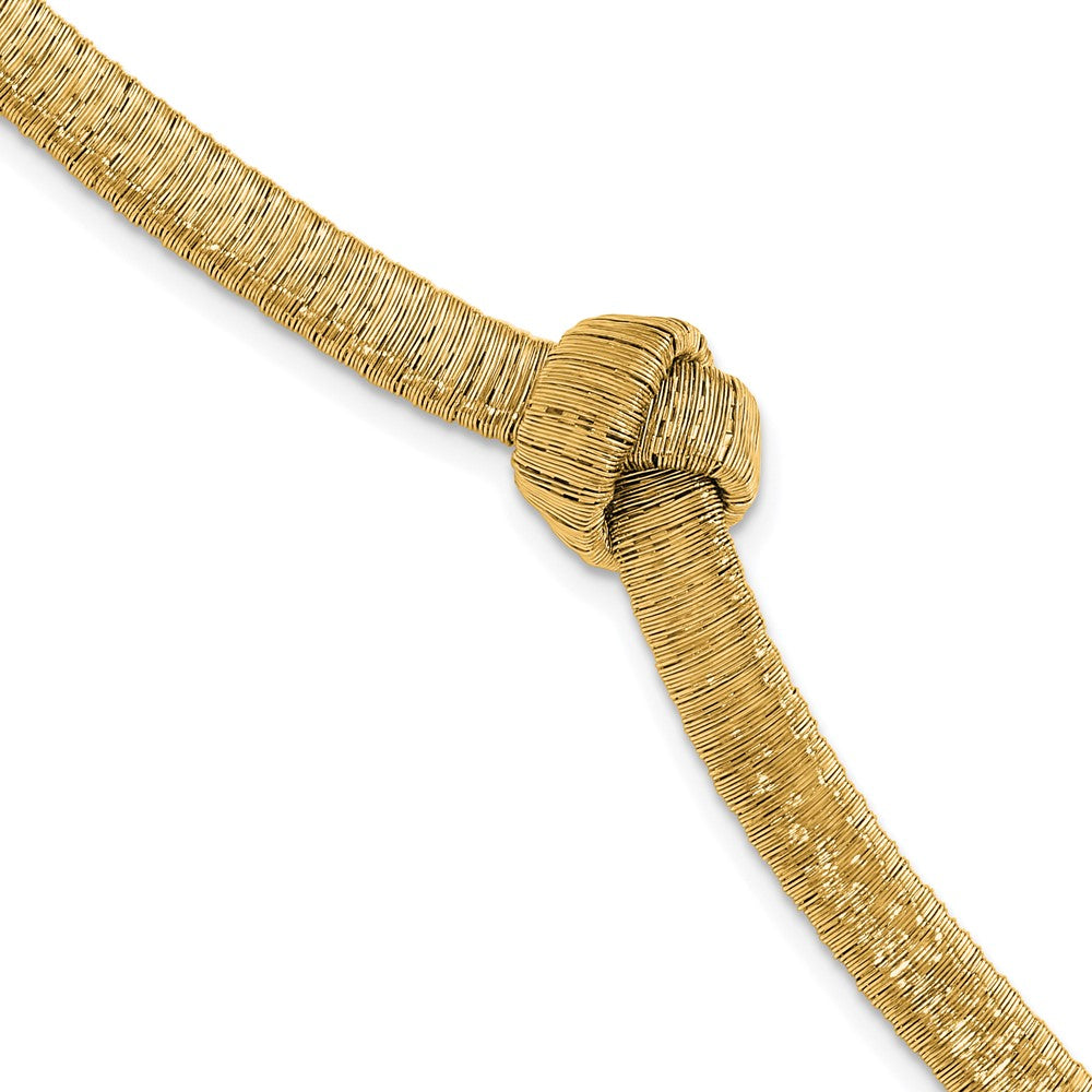 Sterling Silver Gold-plated Wrapped Knot with 1in ext. Bracelet
