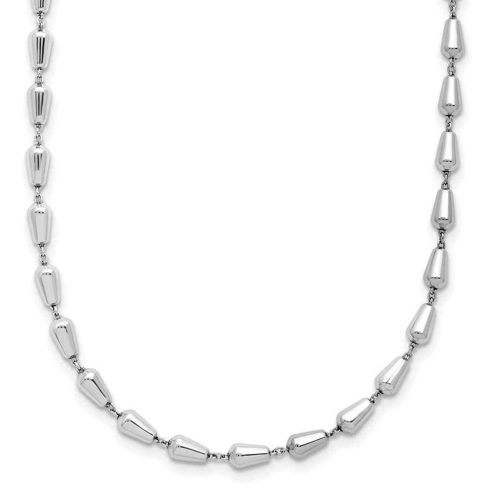 Sterling Silver Rhodium-plated Polished 16in with 2in ext. Necklace