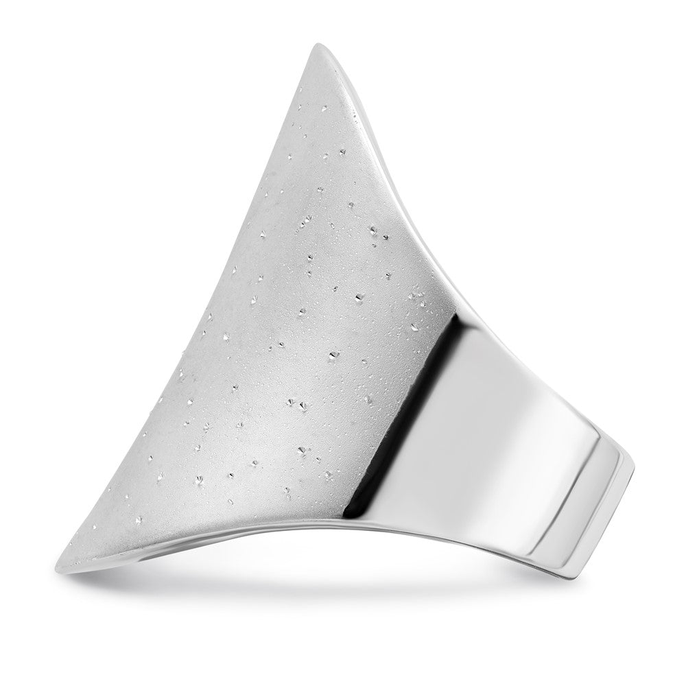 Sterling Silver Rhodium-plated Radiant Essence Ring