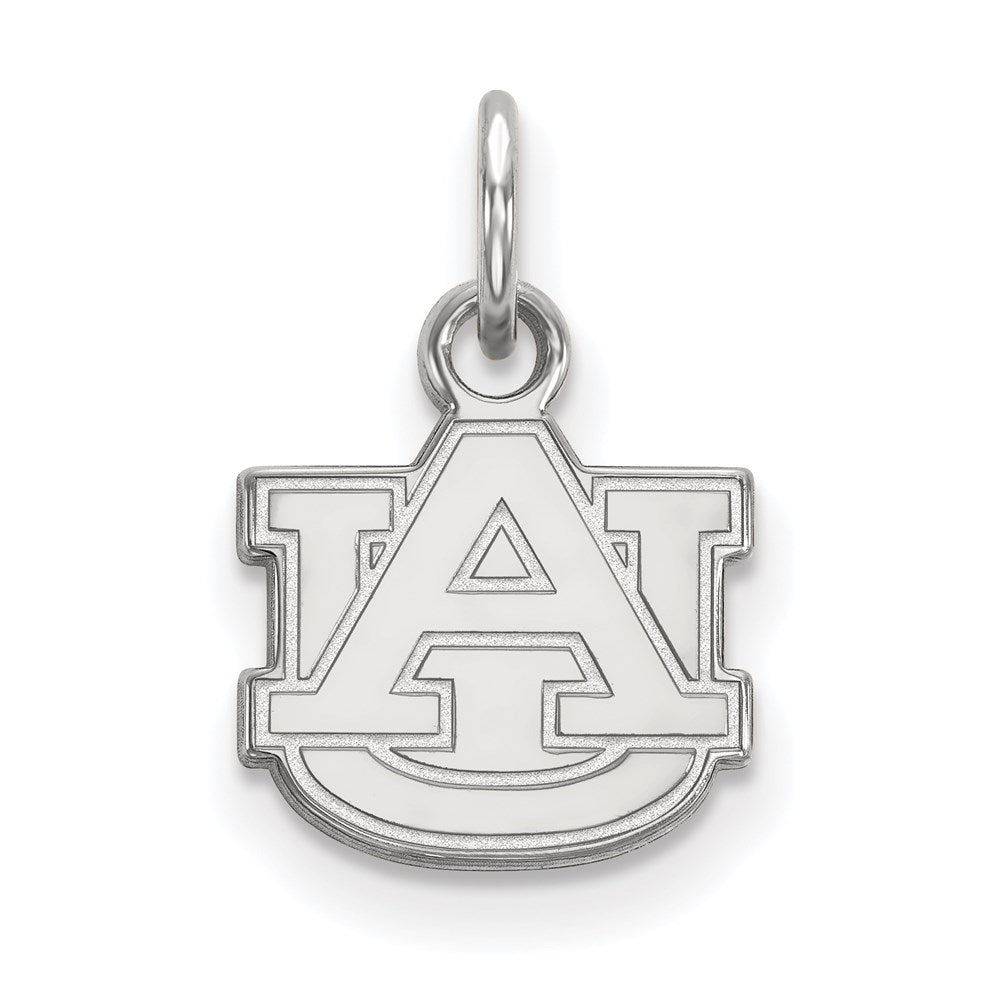 Sterling Silver Rhodium-plated Auburn University XS Pendant