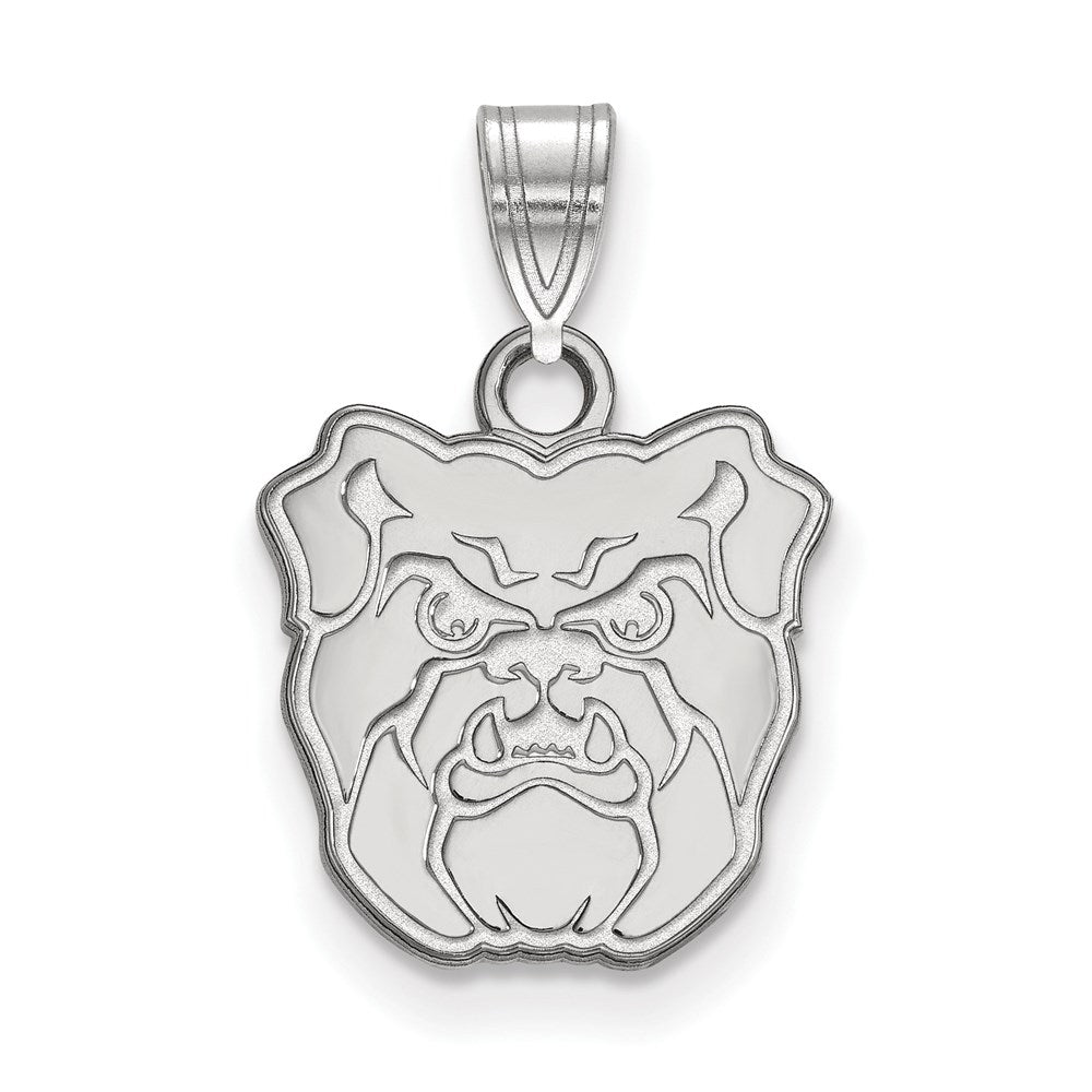 Sterling Silver Rhodium-plated Butler University Small Pendant