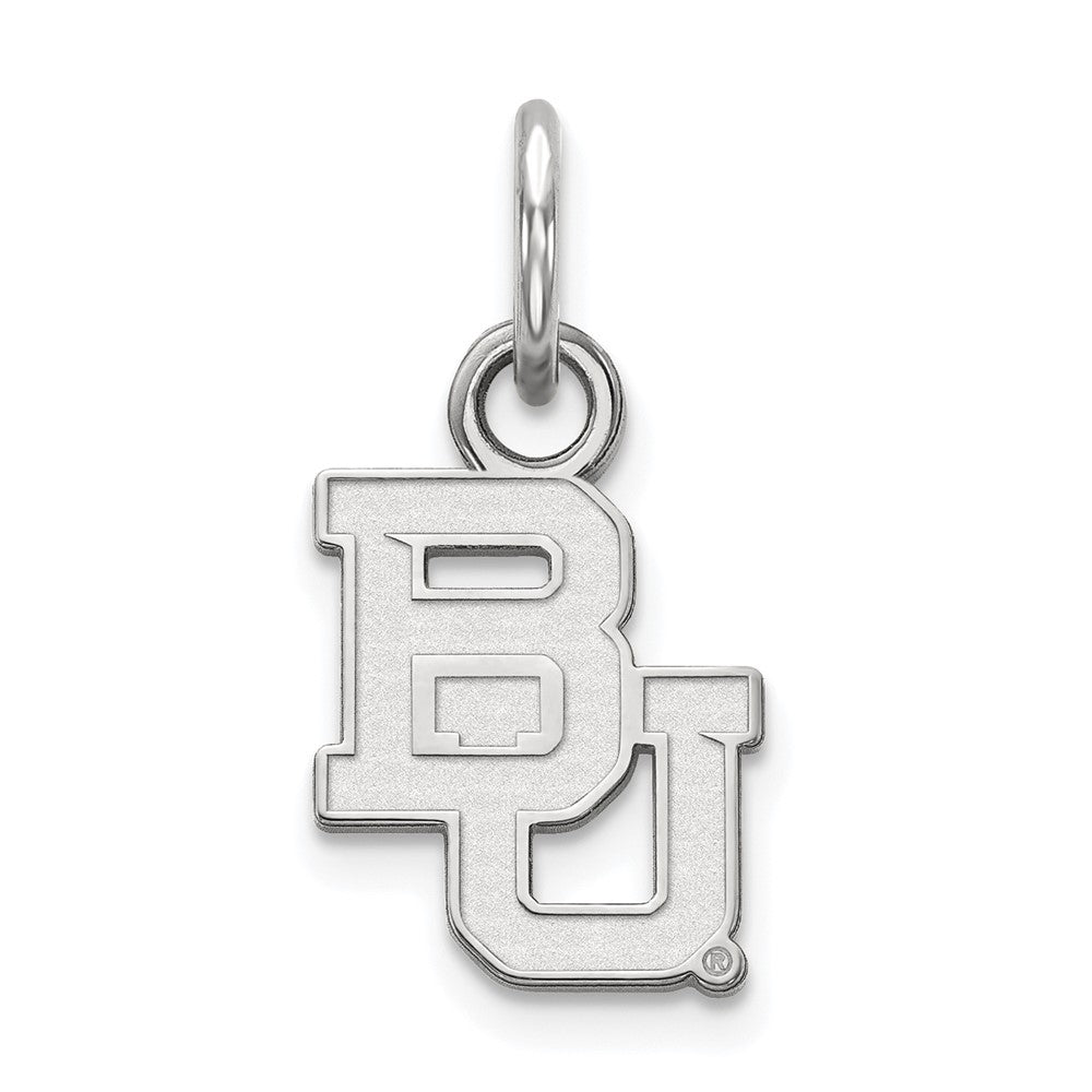 Sterling Silver Rhodium-plated Baylor University XS Pendant