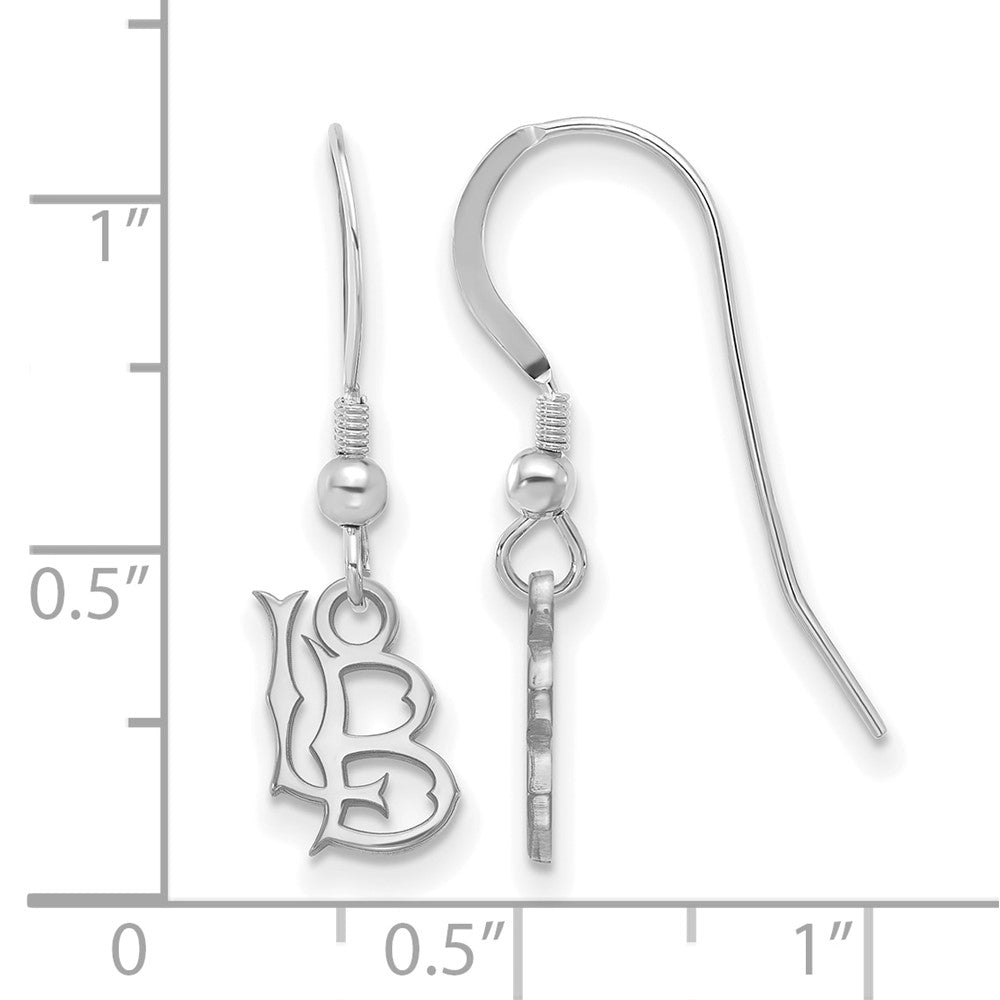 Sterling Silver Rhodium-plated Calif. State U Long Beach Dangle Earrings