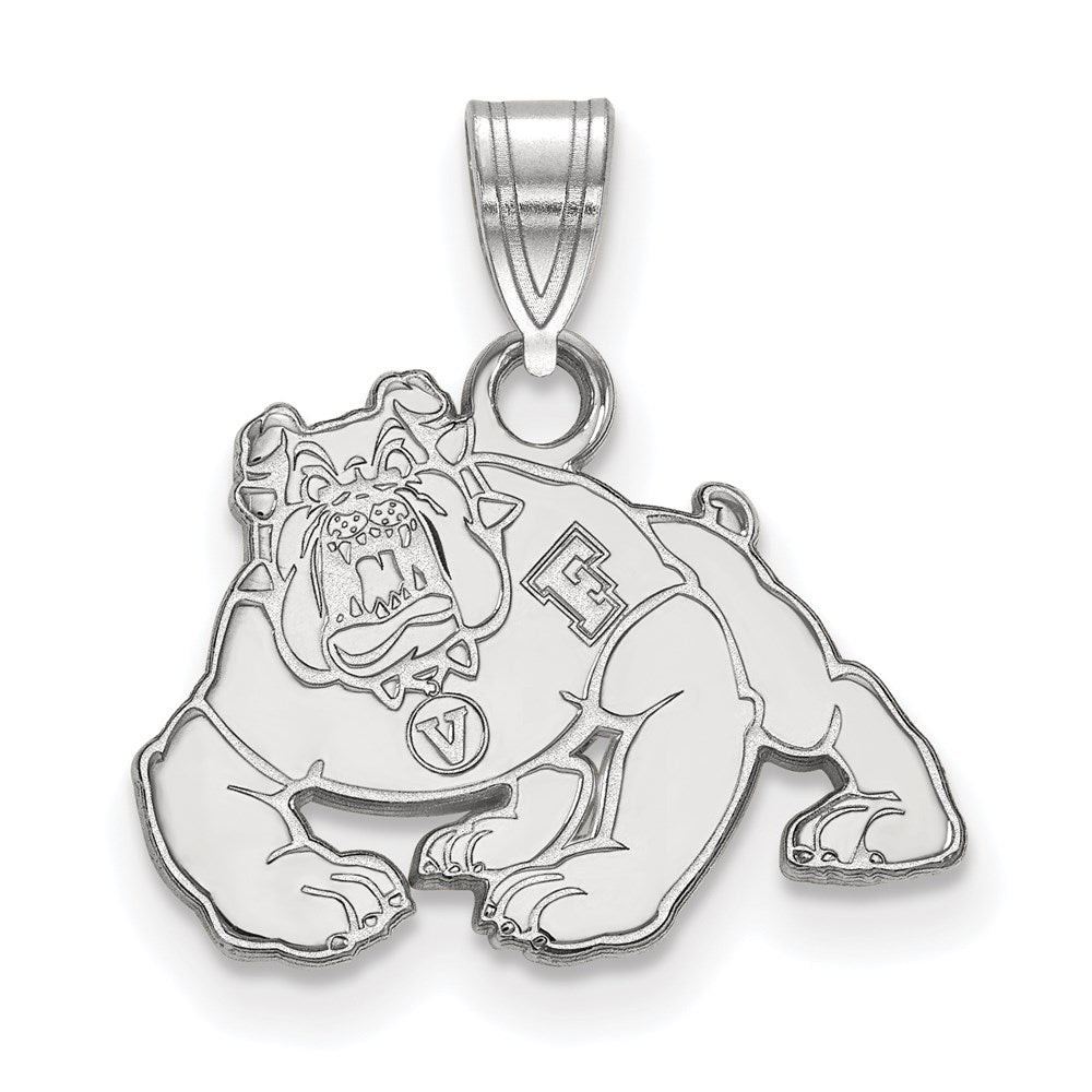 10K White Gold California State University Fresno Small Pendant