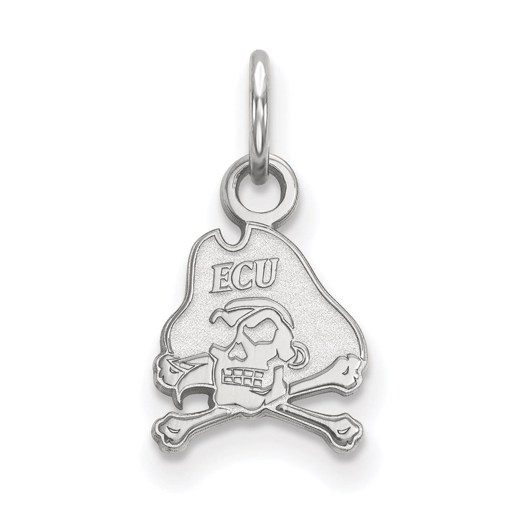 Sterling Silver Rhodium-plated East Carolina University XS Pendant