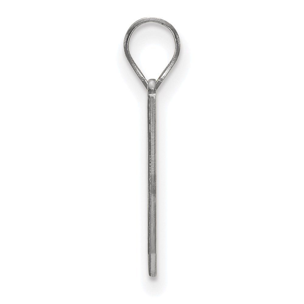 Sterling Silver Rhodium-plated East Tennessee State U. Small Pendant