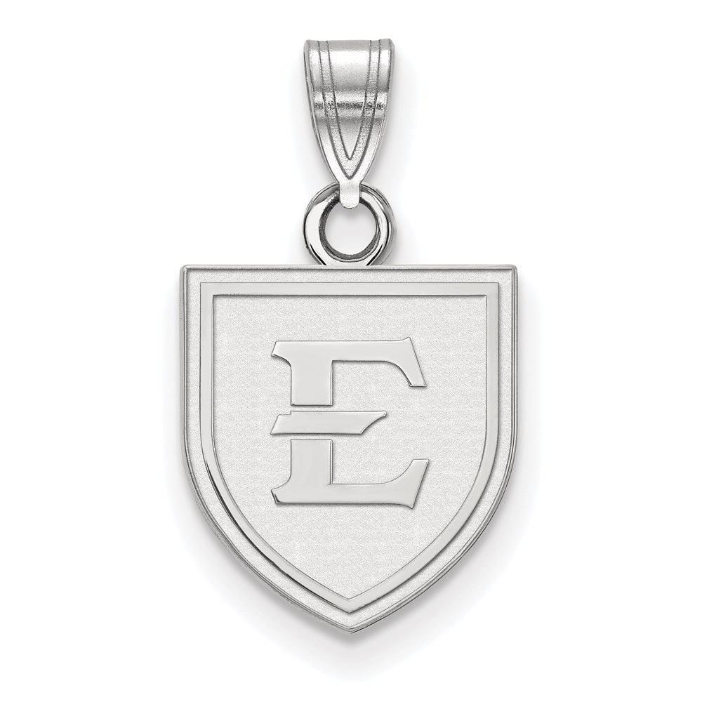 Sterling Silver Rhodium-plated East Tennessee State U. Small Pendant