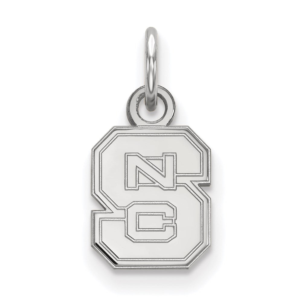 Sterling Silver Rhodium-plated North Carolina State U. XS Pendant