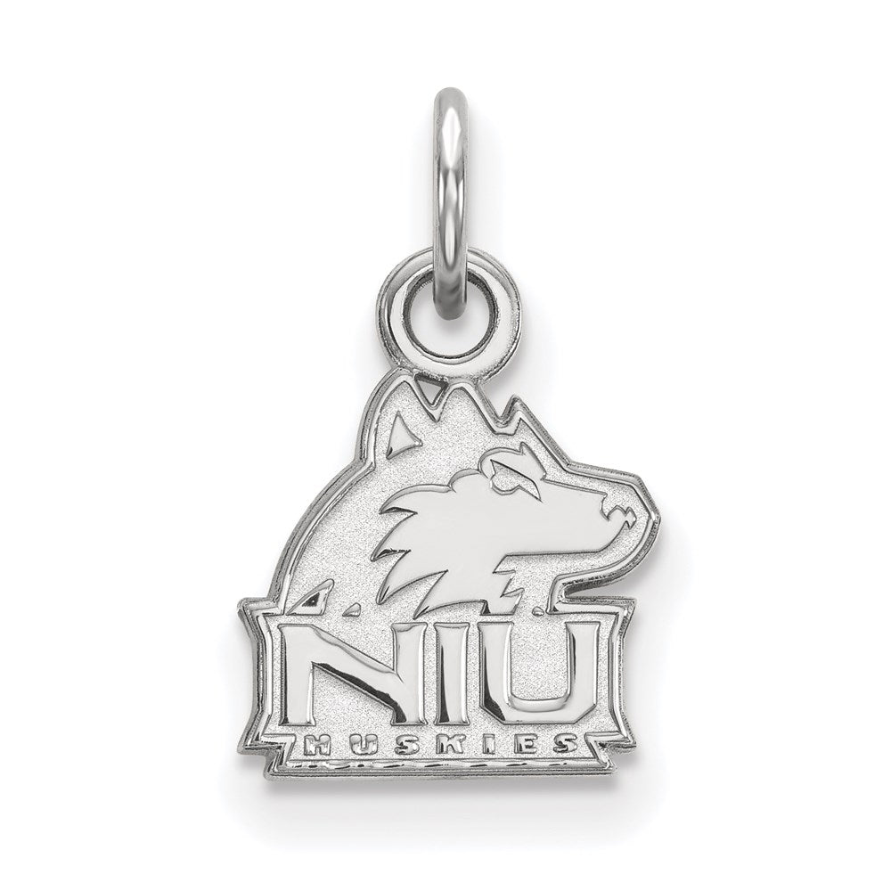 Sterling Silver Rhodium-plated Northern Illinois University XS Pendant