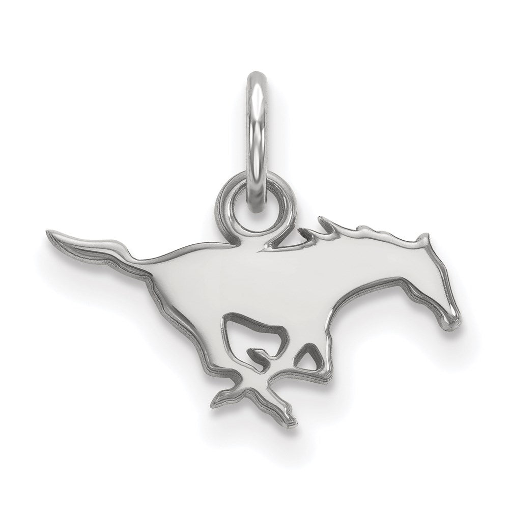 10K White Gold Southern Methodist University XS Pendant