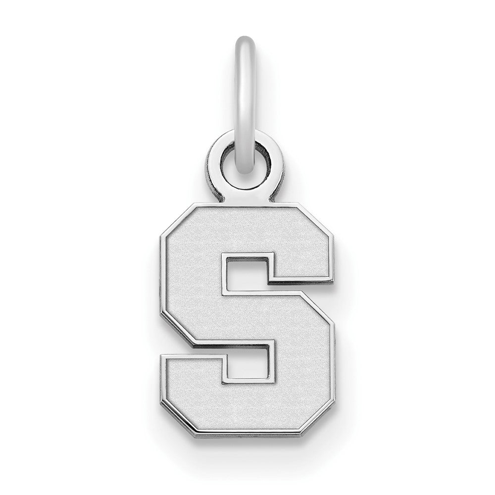 Sterling Silver Rhodium-plated Syracuse University XS Pendant