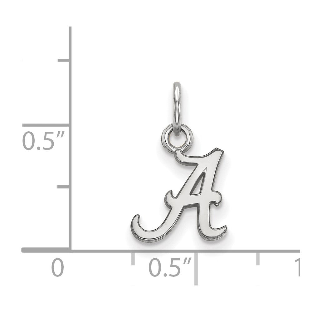 14K White Gold University of Alabama XS Pendant