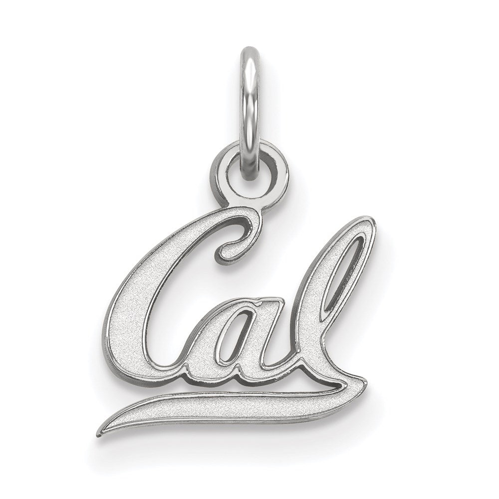 Sterling Silver Rhodium-plated U. of California Berkeley XS Pendant