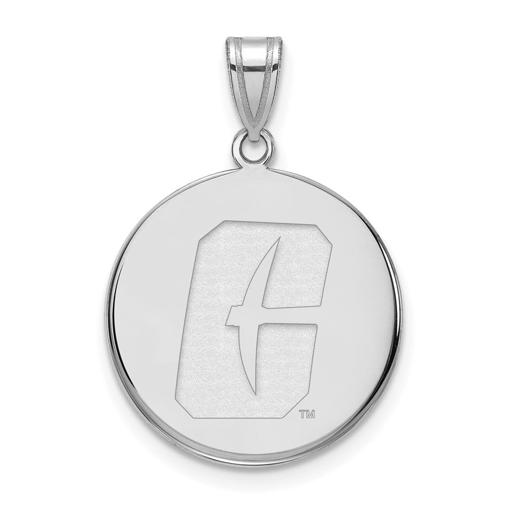 Sterling Silver Rhodium-plated U. of N. Carolina-Charlotte Large Pendant