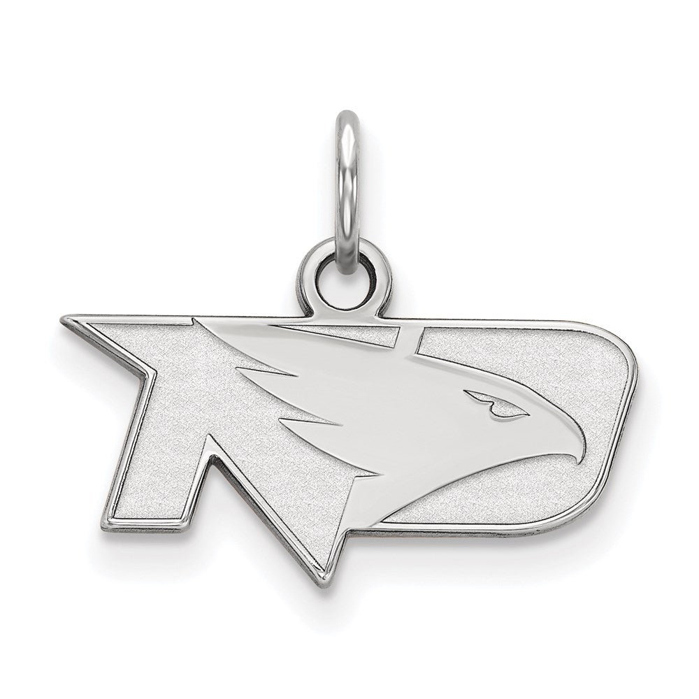 Sterling Silver Rhodium-plated University of North Dakota XS Pendant