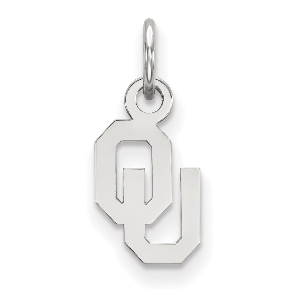10K White Gold University of Oklahoma XS Pendant
