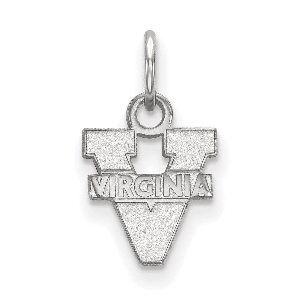 Sterling Silver Rhodium-plated University of Virginia XS Pendant