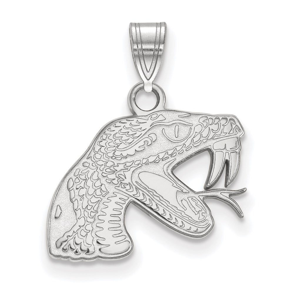 Sterling Silver Rhodium-plated Florida A and M Univ. Small Pendant