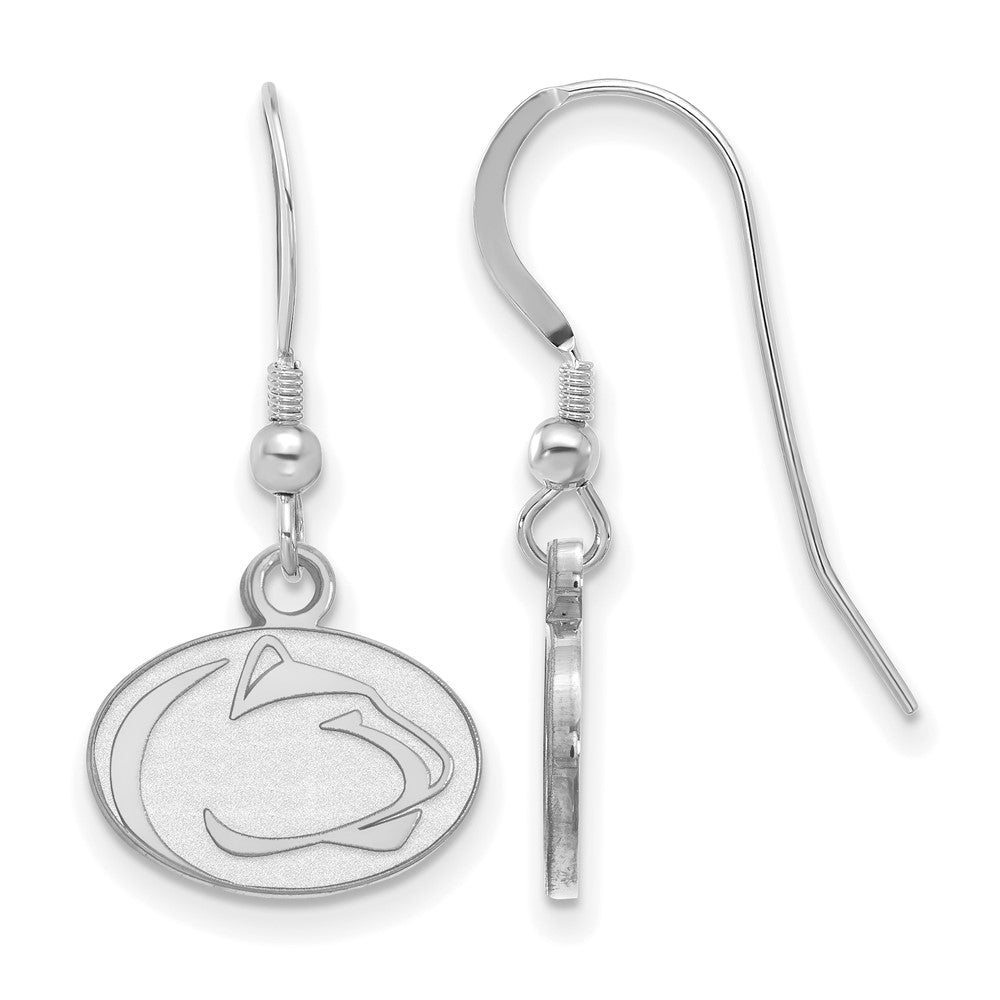 Sterling Silver Rhodium-plated Penn State Univ. XS Dangle Earrings