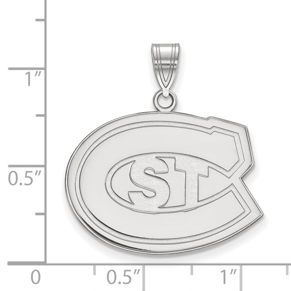 Sterling Silver Rhodium-plated St. Cloud State U. Large Pendant