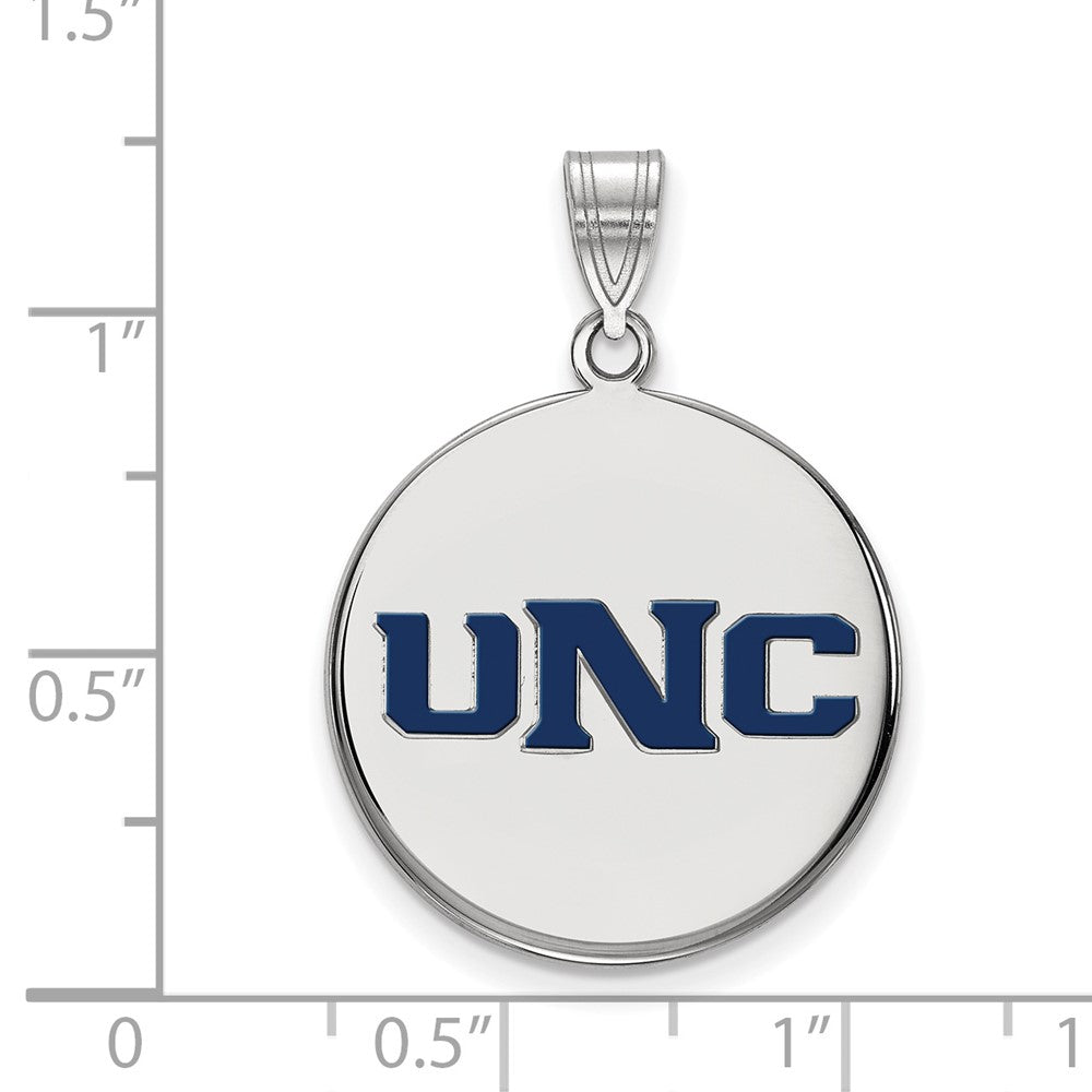 Sterling Silver Rhodium-plated U of Northern Colorado Enamel Pendant