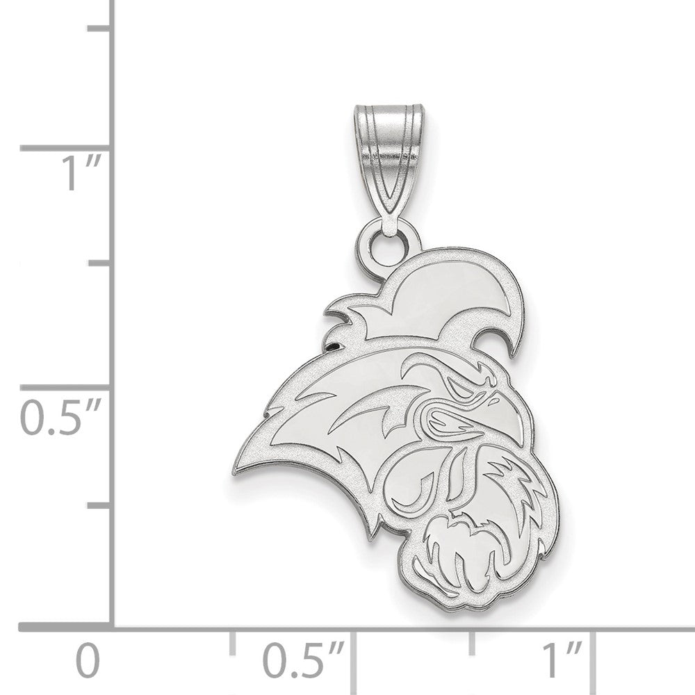 Sterling Silver Rhodium-plated Coastal Carolina University Large Pendant