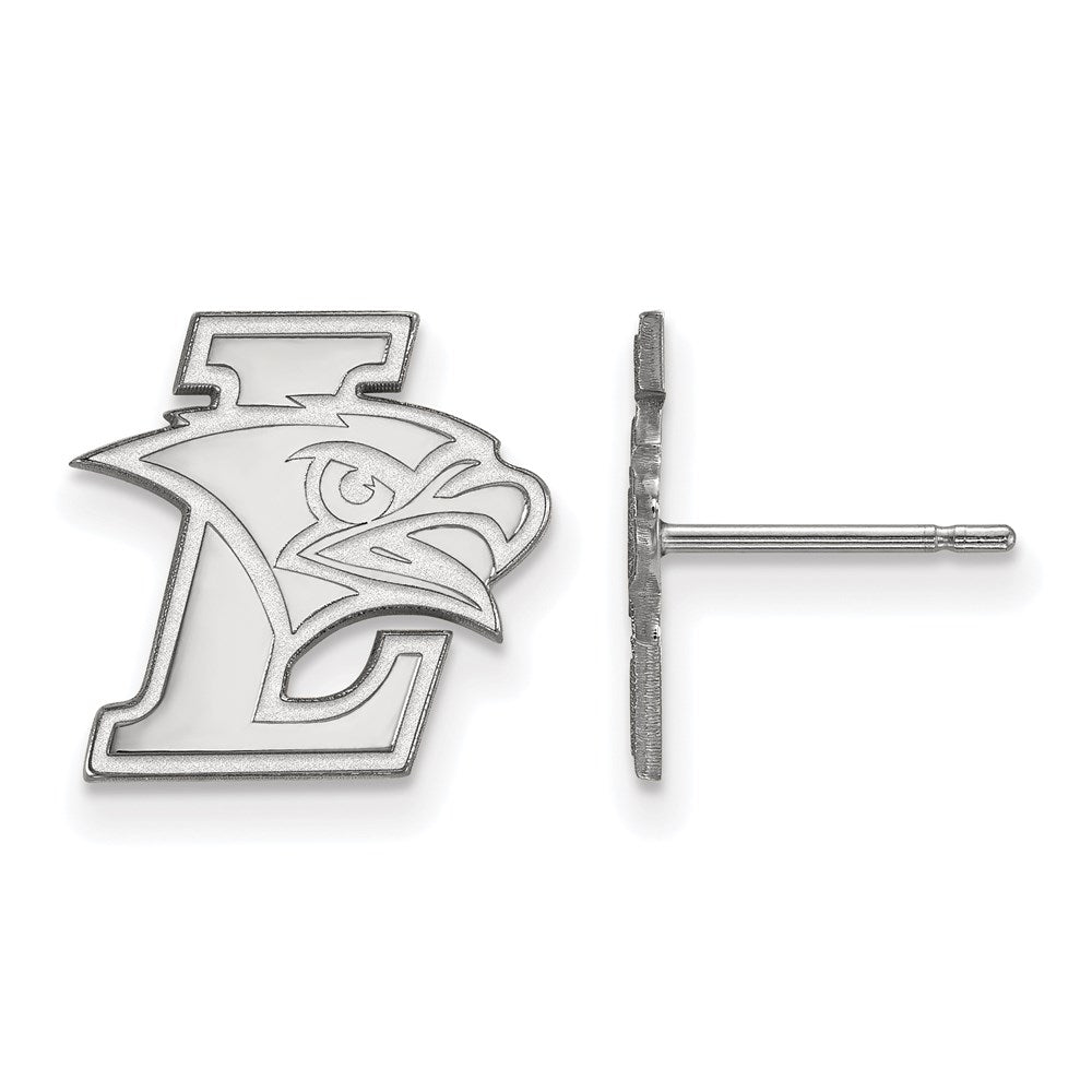 Sterling Silver Rhodium-plated Lehigh University Small Post Earrings