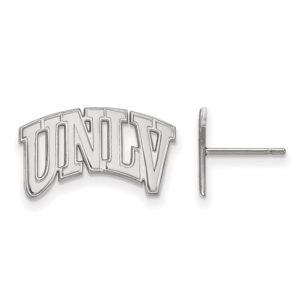 Sterling Silver Rhodium-plated U. of Nevada-Las Vegas Small Post Earrings