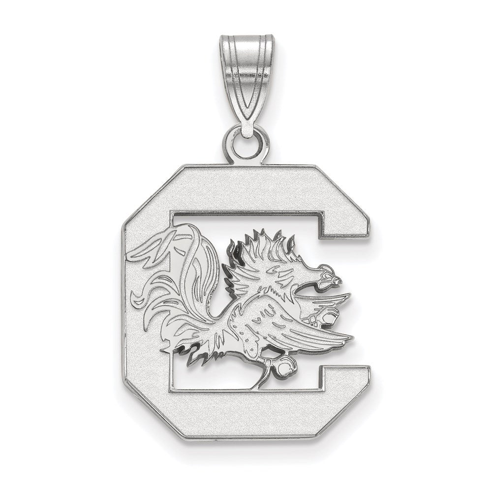 14K White Gold University of South Carolina Large Pendant
