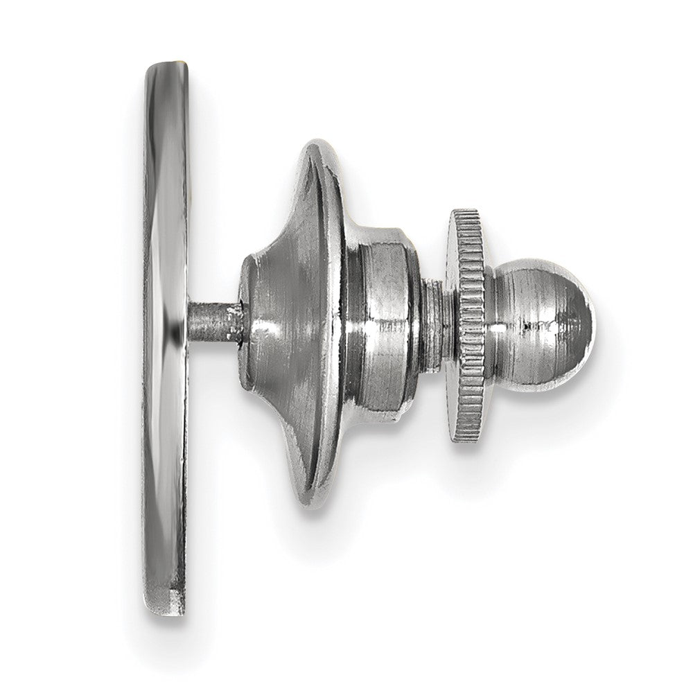 Sterling Silver Rhodium-plated Rutgers University Lapel Pin