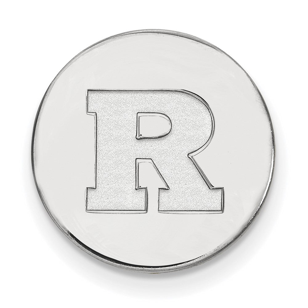 Sterling Silver Rhodium-plated Rutgers University Lapel Pin