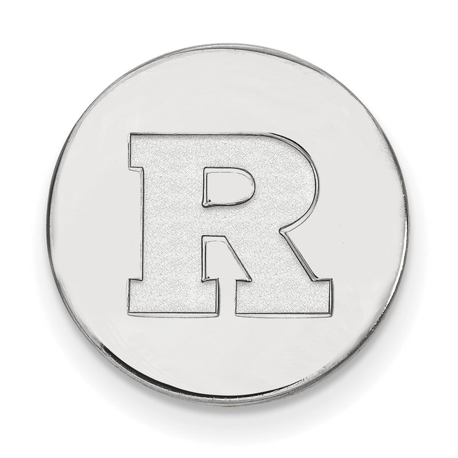 Sterling Silver Rhodium-plated Rutgers University Lapel Pin