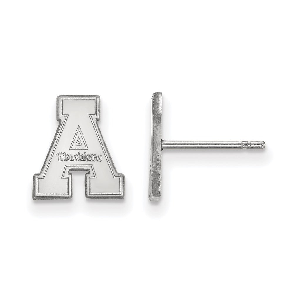 Sterling Silver Rhodium-plated Appalachian State U. XS Post Earrings