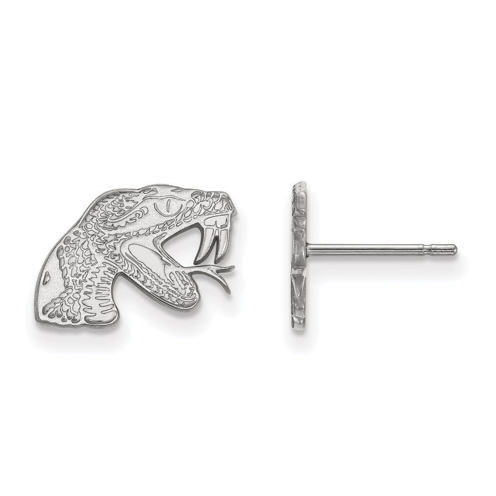 Sterling Silver Rhodium-plated Florida A and M Univ. XS Post Earrings