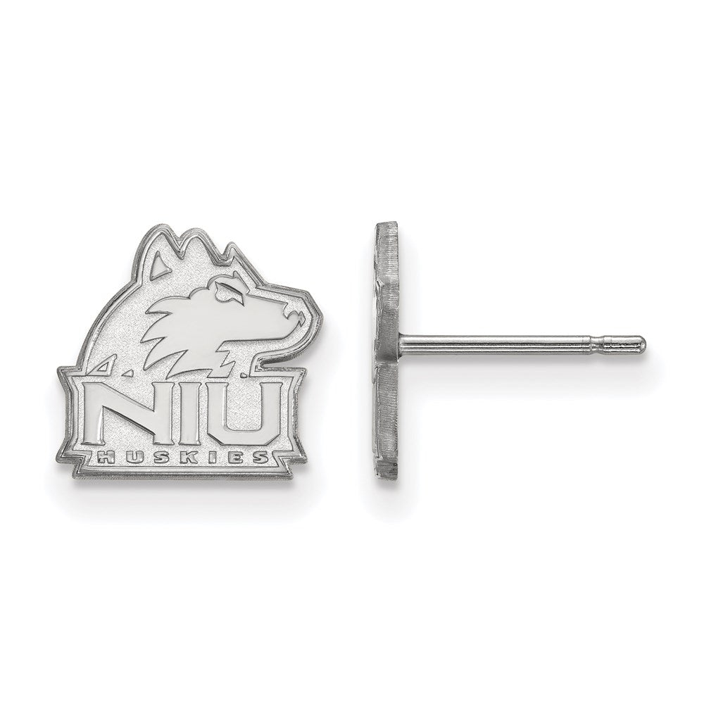 Sterling Silver Rhodium-plated Northern Illinois Univ. XS Post Earrings