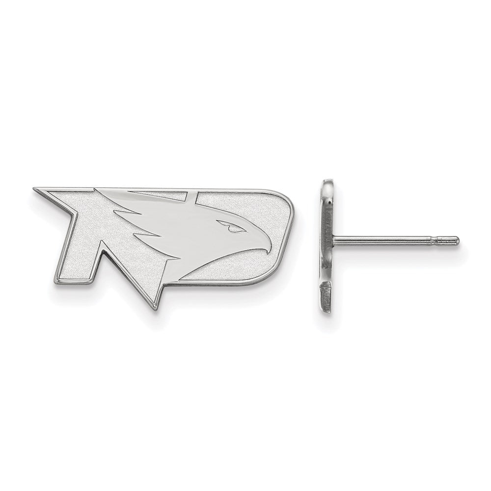 Sterling Silver Rhodium-plated U. of North Dakota XS Post Earrings