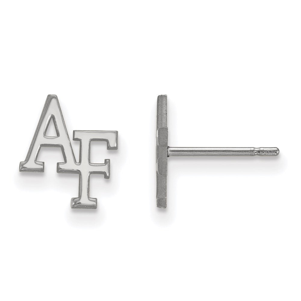Sterling Silver Rhodium-plated U.S. Air Force Academy XS Post Earrings