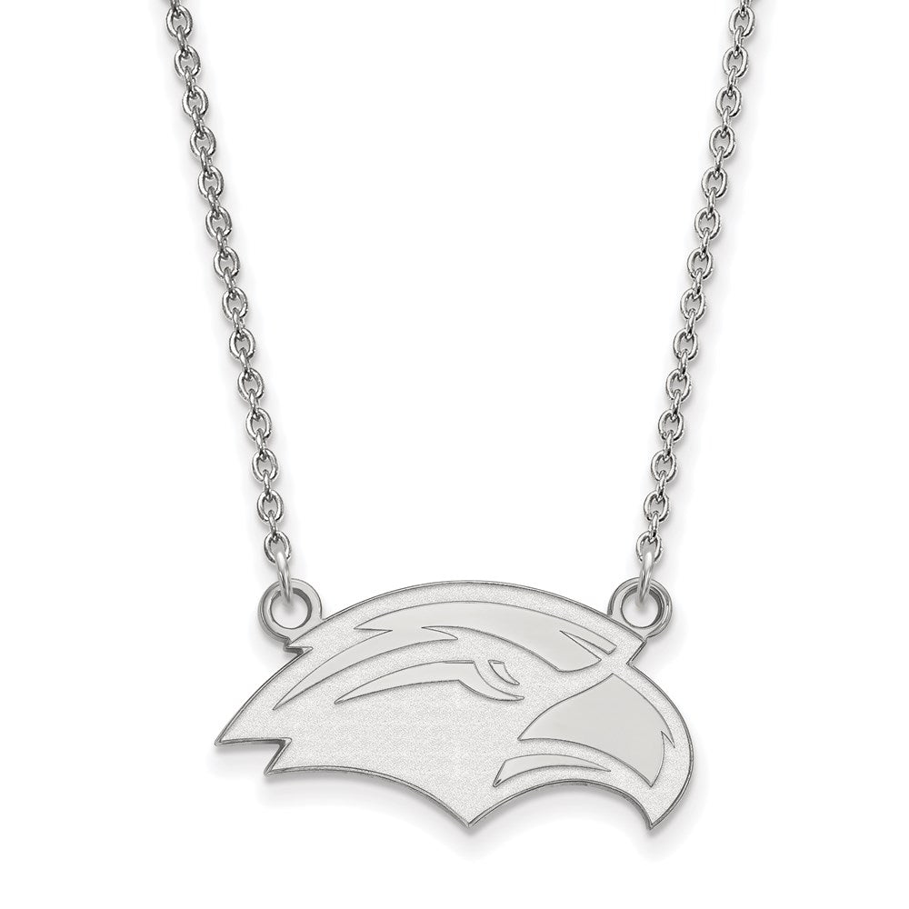 Sterling Silver Rhodium-plated U. of Southern Miss. Pendant Necklace