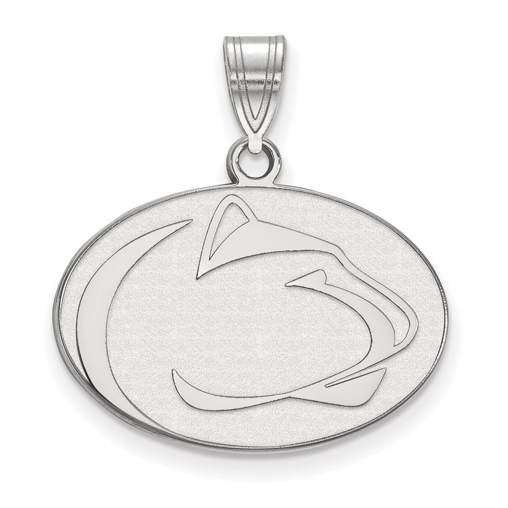 10K White Gold Penn State University Medium Pendant