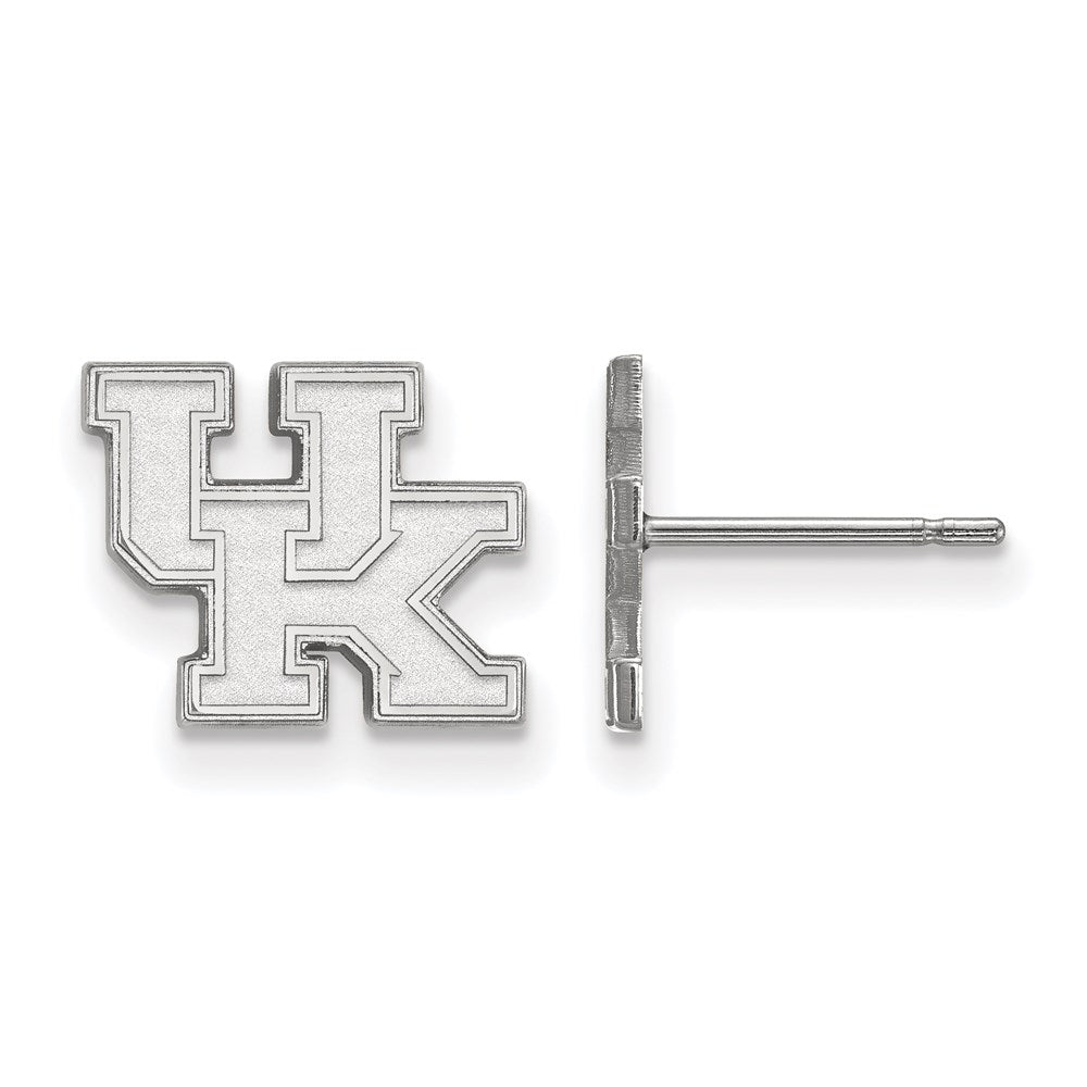 Sterling Silver Rhodium-plated University of Kentucky XS Post Earrings