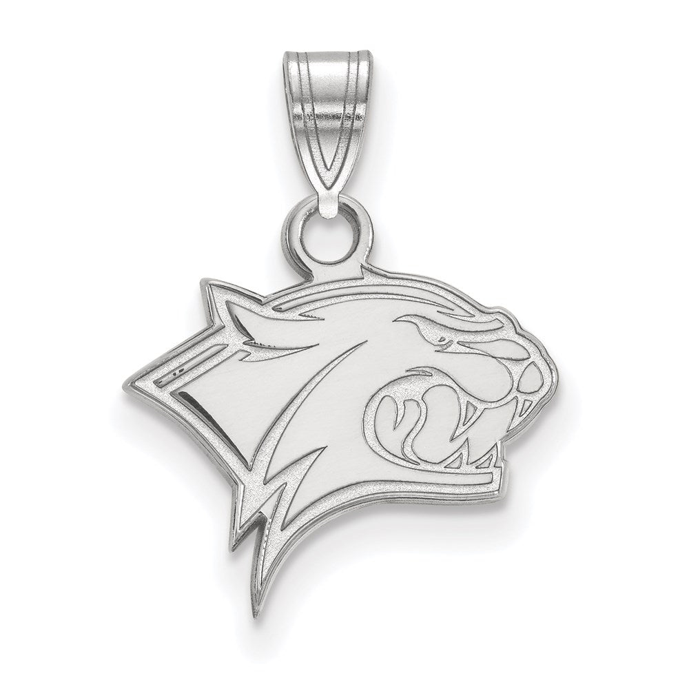 Sterling Silver Rhodium-plated University of New Hampshire Small Pendant