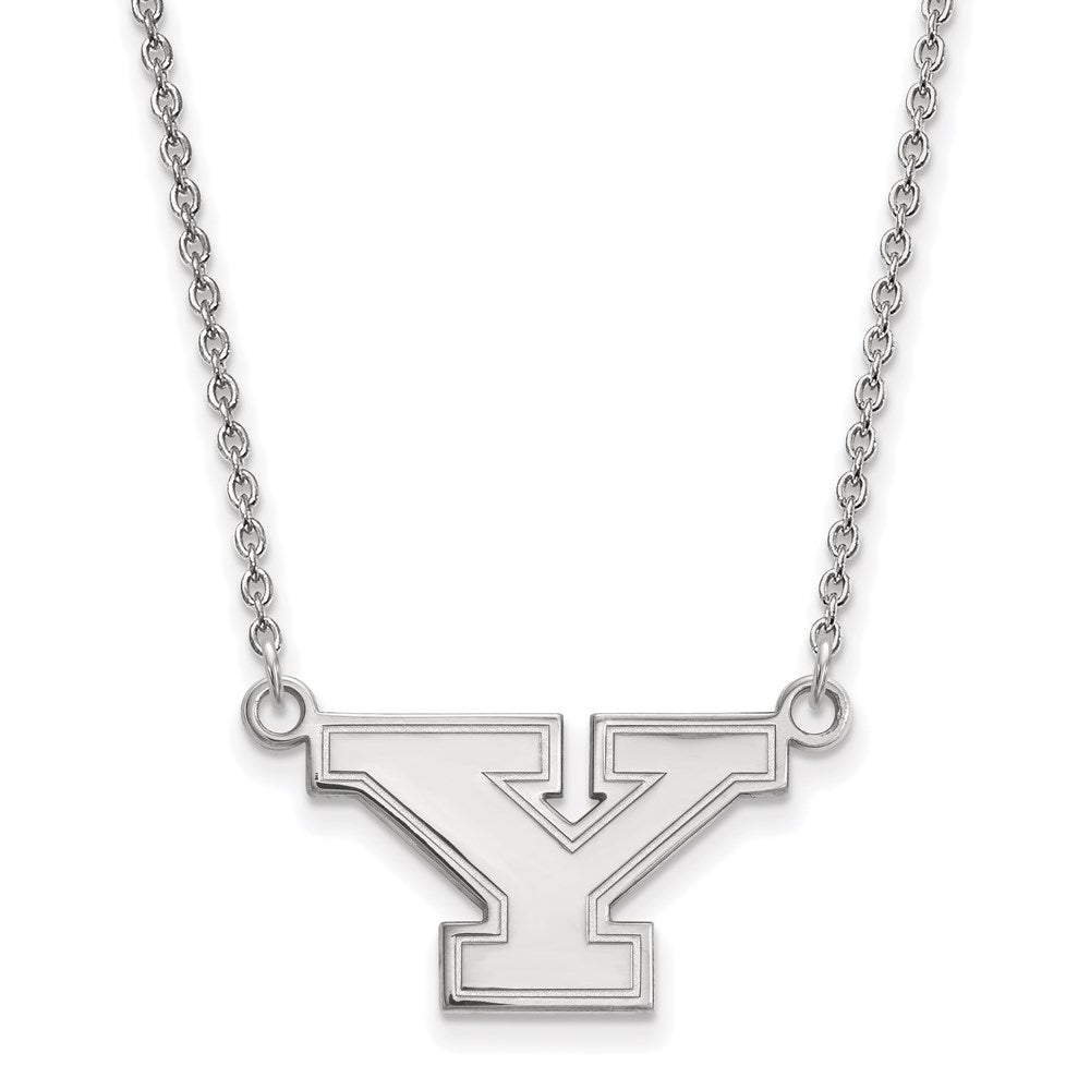 Sterling Silver Rhodium-plated Youngstown State U. Small Pendant Necklace