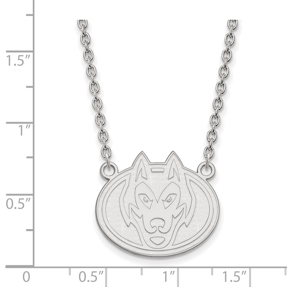 Sterling Silver Rhodium-plated St. Cloud State U. Large Pendant Necklace
