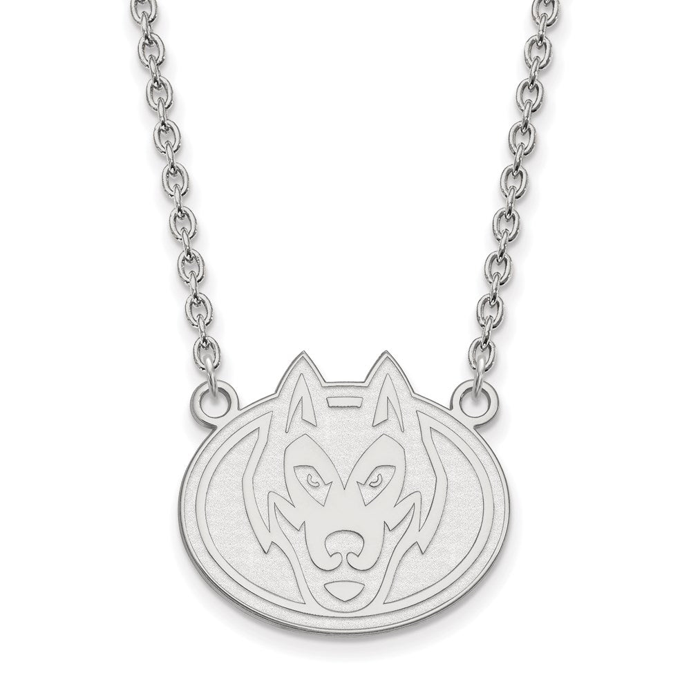 Sterling Silver Rhodium-plated St. Cloud State U. Large Pendant Necklace