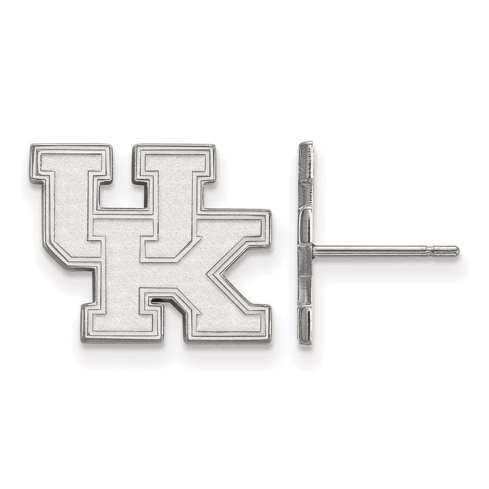 Sterling Silver Rhodium-plated Univ. of Kentucky Small Post Earrings